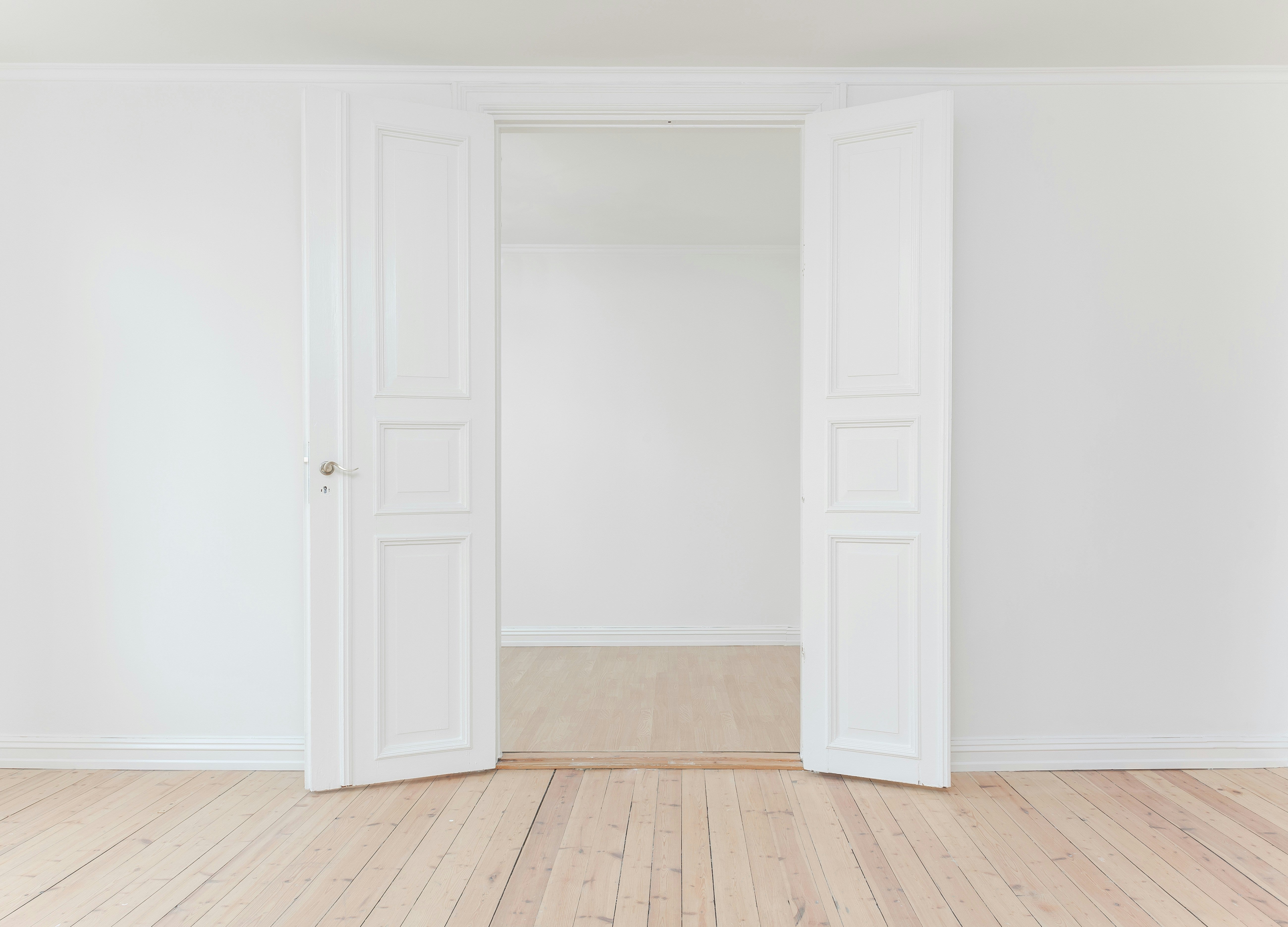 white space open door