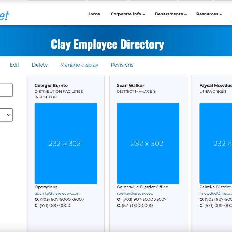 Intranet -- Employee Directory