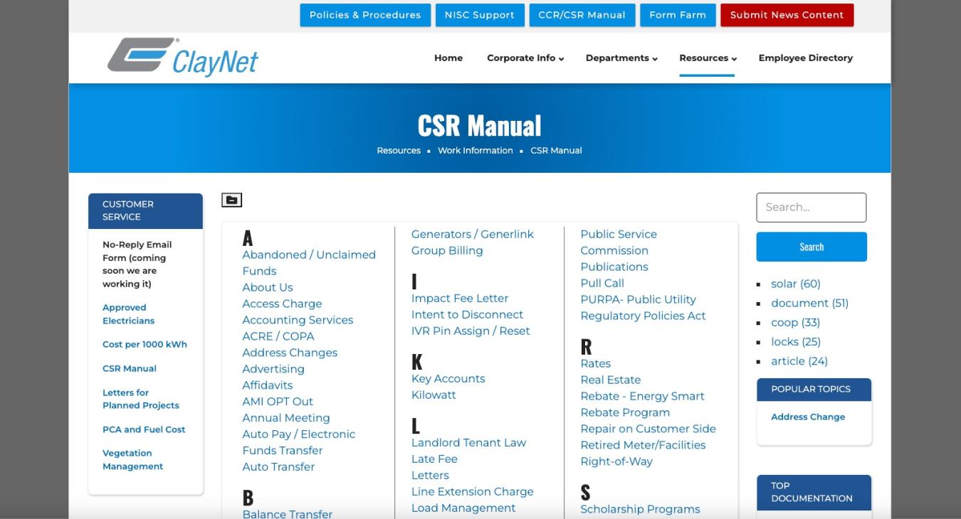 CSR Manual for Quick Member Assistance