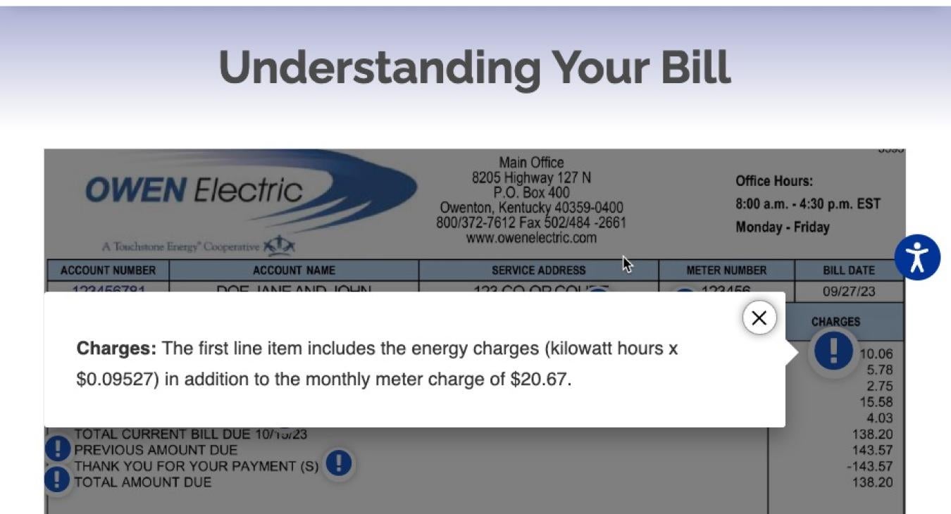 Interactive Example Bills