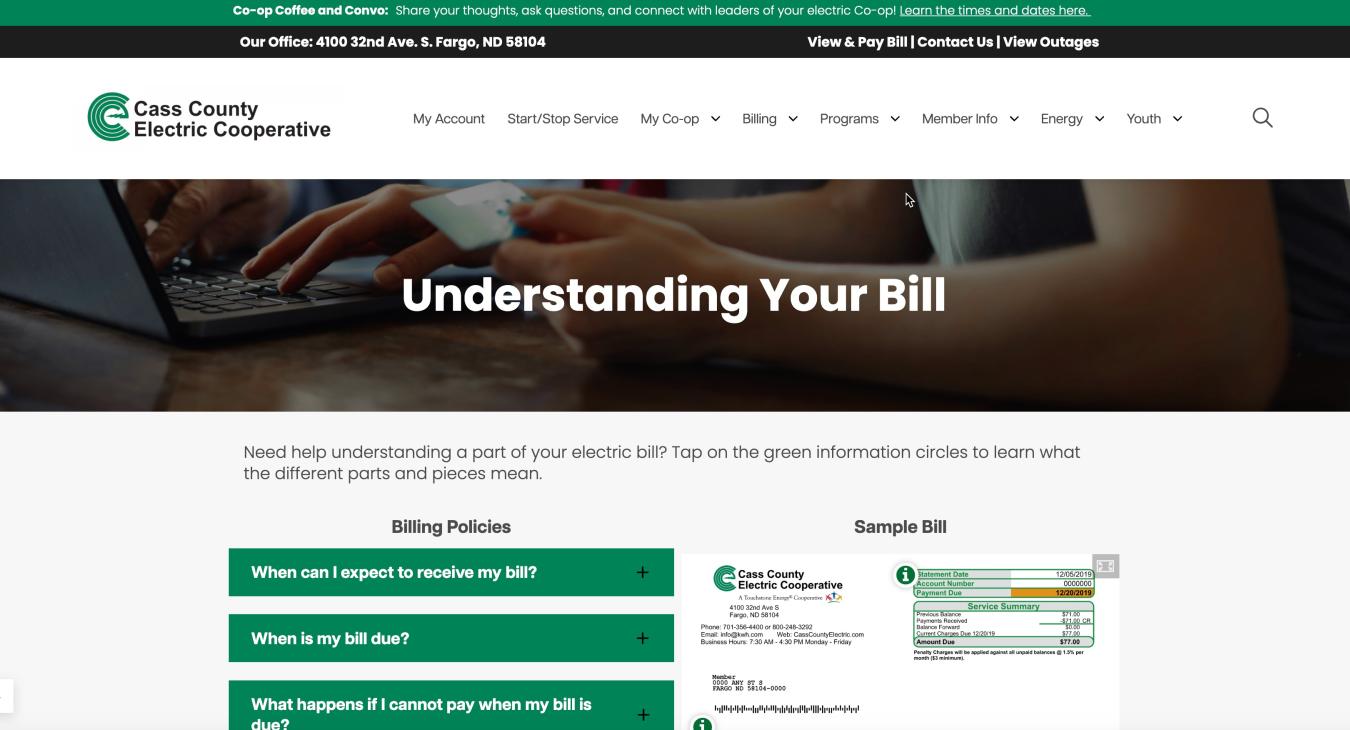 Interactive Example Bill