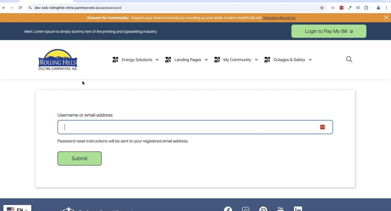 how to reset your login credentials